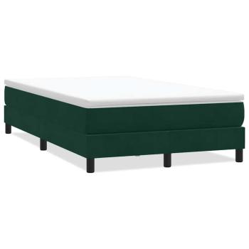 Boxspringbett ohne Matratze Dunkelgrün 120x220 cm Samt