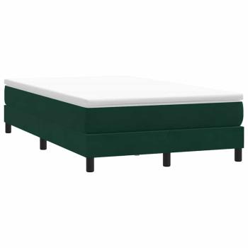 Boxspringbett ohne Matratze Dunkelgrün 120x220 cm Samt