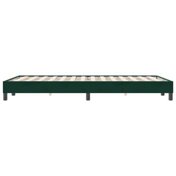 Boxspringbett ohne Matratze Dunkelgrün 120x220 cm Samt