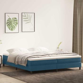 ARDEBO.de - Boxspringbett ohne Matratze Dunkelblau 200x210 cm Samt