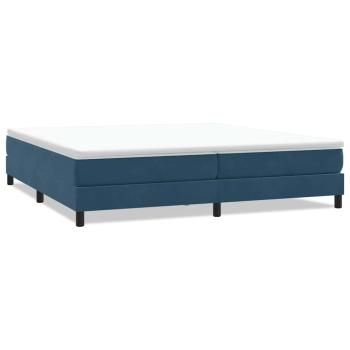 Boxspringbett ohne Matratze Dunkelblau 200x210 cm Samt