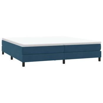 Boxspringbett ohne Matratze Dunkelblau 200x210 cm Samt