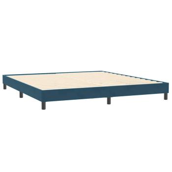Boxspringbett ohne Matratze Dunkelblau 200x210 cm Samt