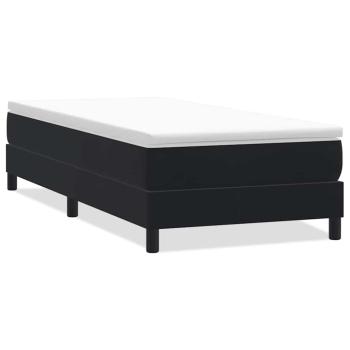 Boxspringbett ohne Matratze Schwarz 80x220 cm Samt