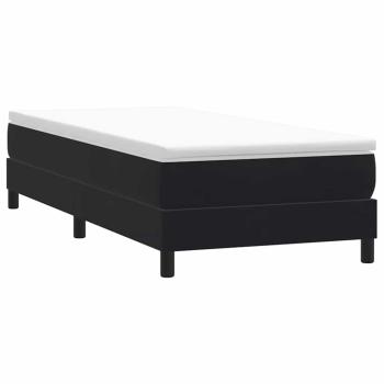 Boxspringbett ohne Matratze Schwarz 80x220 cm Samt