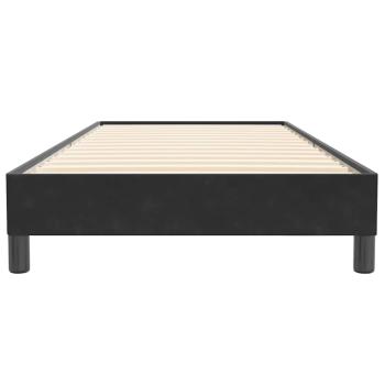 Boxspringbett ohne Matratze Schwarz 80x220 cm Samt