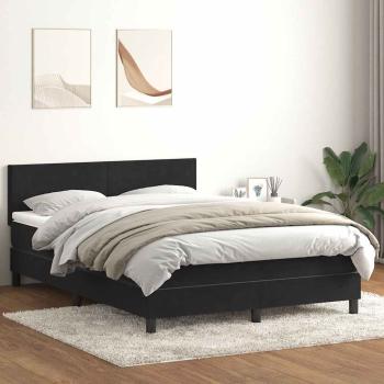ARDEBO.de - Boxspringbett mit Matratze Schwarz 160x210 cm Samt