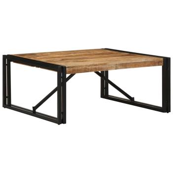 ARDEBO.de - Couchtisch 80x80x35 cm Raues Massivholz Mango