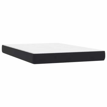 Boxspringbett mit Matratze Schwarz 160x210 cm Samt