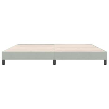 Boxspringbett ohne Matratze Hellgrau 180x220 cm Samt