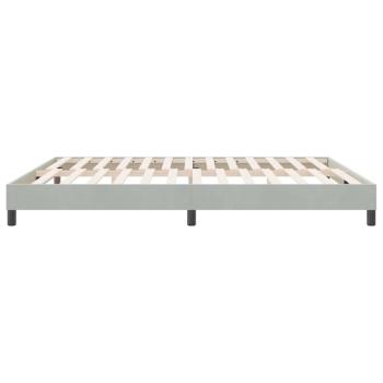Boxspringbett ohne Matratze Hellgrau 180x220 cm Samt