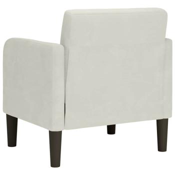 Sessel mit Armlehnen Creme 54 cm Samt