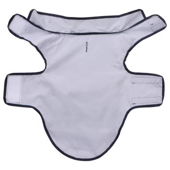 Hunde Regenmantel mit Reflexstreifen Polyester Marineblau M
