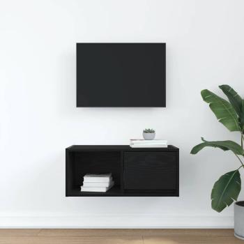 TV-Schrank Schwarz Eichen-Optik 60x31x25,5 cm Holzwerkstoff