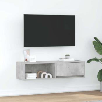 ARDEBO.de - TV-Schrank Betongrau 100x31x25,5 cm Holzwerkstoff