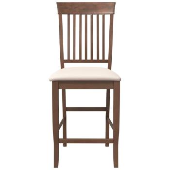 Barhocker mit Kissen 2 Stk. Braun Massivholz Gummibaum