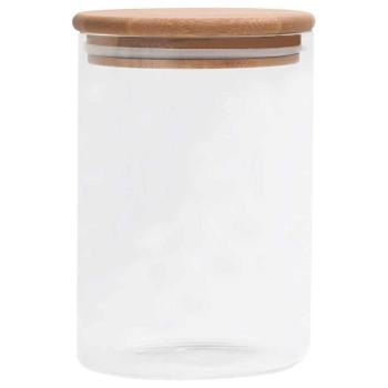 Vorratsgläser mit Bambusdeckel 4 Stk. 800 ml