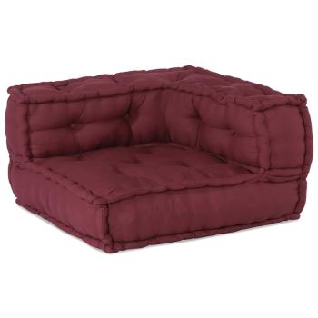 2-Sitzer-Modulsofa Kastanienbraun 140x70x36 cm Stoff