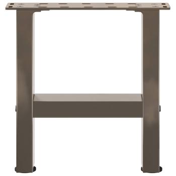 Couchtischbeine Naturstahl 2 Stk. 40x(30-31) cm Stahl