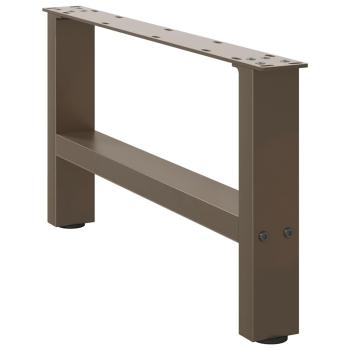 Couchtischbeine Naturstahl 2 Stk. 60x(30-31) cm Stahl