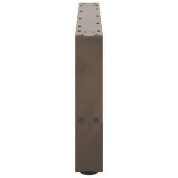 Couchtischbeine Naturstahl 2 Stk. 60x(30-31) cm Stahl
