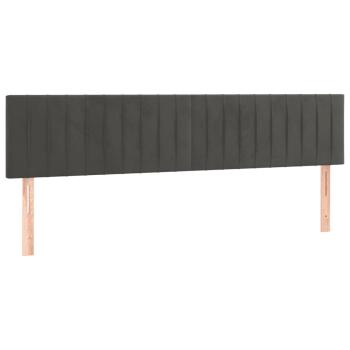 Bettgestell ohne Matratze Dunkelgrau 120x190 cm Samt