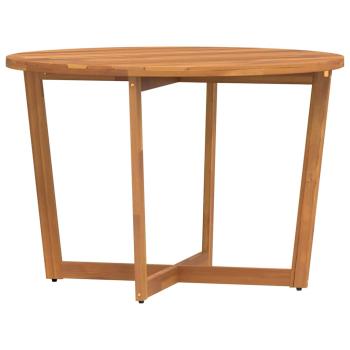 Garten-Esstisch Rund Ø110x75 cm Massivholz Akazie