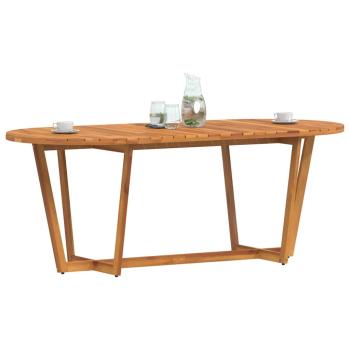 Garten-Esstisch Oval 200x90x75 cm Massivholz Akazie