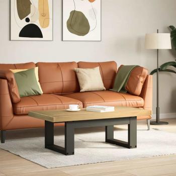 ARDEBO.de - Couchtisch NOAIN U-förmige Beine 120x60x40 cm Massivholz Kiefer