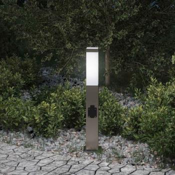 ARDEBO.de - Pollerleuchte mit Auslass 50 cm Edelstahl IP44
