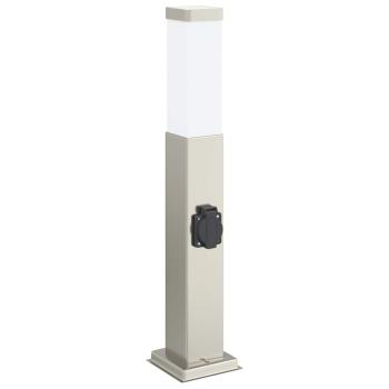 Pollerleuchte mit Auslass 50 cm Edelstahl IP44