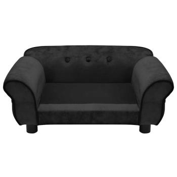 Hundesofa Schwarz 72x45x30 cm Plüsch
