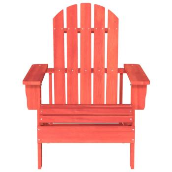 Adirondack-Gartenstuhl Massivholz Tanne Rot