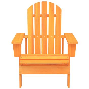 Adirondack-Gartenstuhl Massivholz Tanne Orange