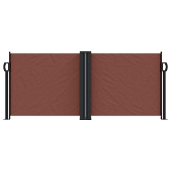Seitenmarkise Ausziehbar Braun 100x1000 cm