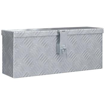 Aluminiumkiste 48,5 x 14 x 20 cm Silbern