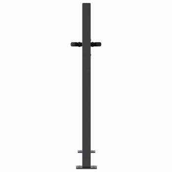 Gartentor Anthrazit 100x100 cm Stahl Gras-Design