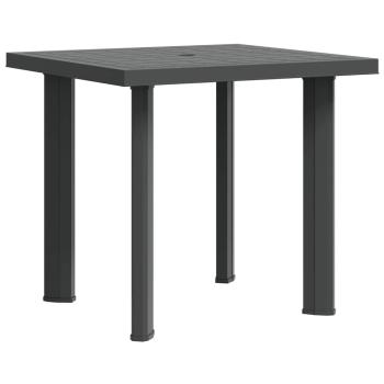 Gartentisch Anthrazit 80x75x72 cm Kunststoff