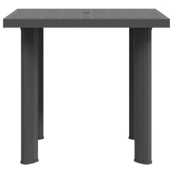 Gartentisch Anthrazit 80x75x72 cm Kunststoff