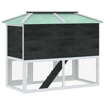 Kleintier-/Kaninchenstall 2 Etagen Holz