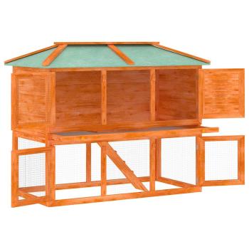 Kleintier-/Kaninchenstall 2 Etagen Holz