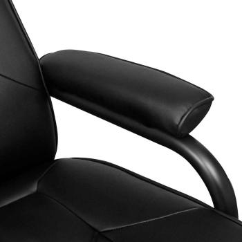 TV-Sessel mit Fu?hocker Schwarz Kunstleder