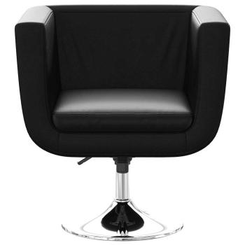 Barsessel Schwarz Kunstleder