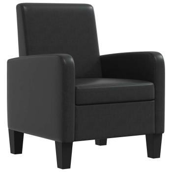 Sessel Schwarz Kunstleder