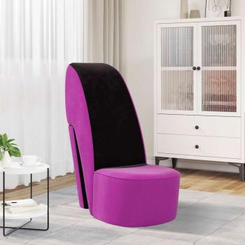 ARDEBO.de - Stuhl in Stöckelschuh-Form Lila Samt