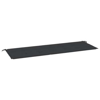 Gartenbank-Auflage Schwarz 150x50x3 cm Oxford-Gewebe