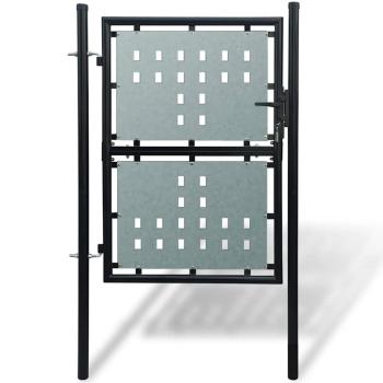 ARDEBO.de - Schwarzes Einzeltor für Zäune 100 x 150 cm