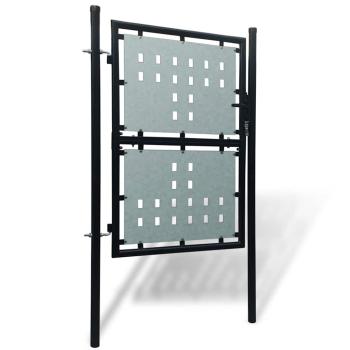 Schwarzes Einzeltor für Zäune 100 x 150 cm