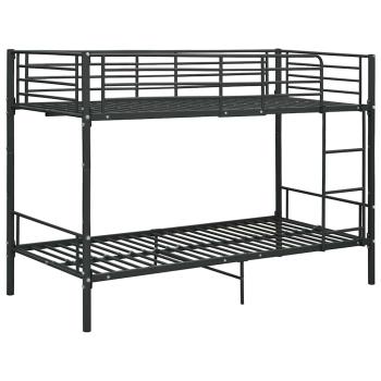 Etagenbett Schwarz Metall 90?200 cm