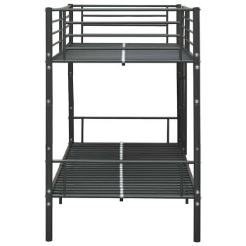 Etagenbett Schwarz Metall 90?200 cm